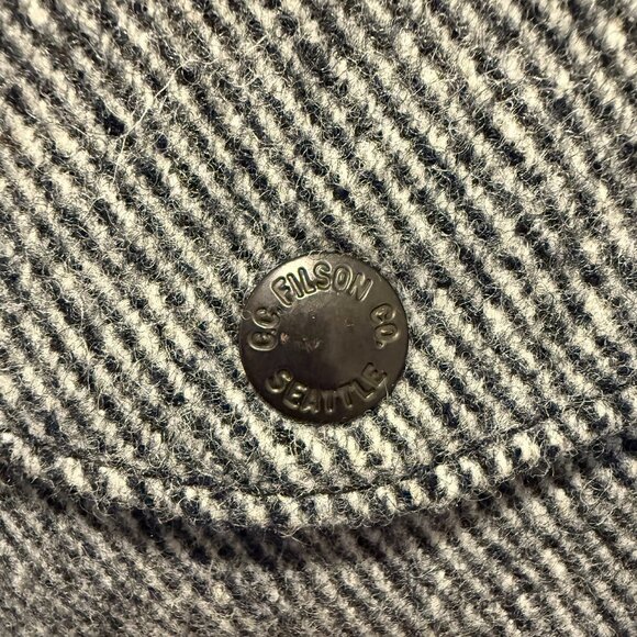 Filson Wool Jacket Gray Black - US Men's M - Picture 5 of 7